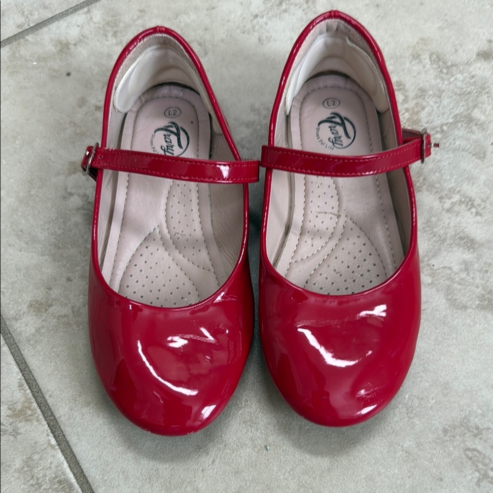 Red Patent Leather Kids Shoes